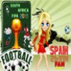 تلبيس مشجعه منتخب أسبانيا